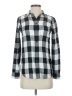 Madewell 100% Viscose Checkered-gingham Black Long Sleeve Button-Down Shirt Size XXS - photo 1