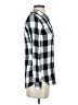 Madewell 100% Viscose Checkered-gingham Black Long Sleeve Button-Down Shirt Size XXS - photo 4