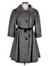 Burberry 100% Virgin Wool Gray Wool Coat Size 4 - photo 1