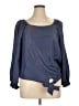 Ava James Blue Long Sleeve Blouse Size XL - photo 1
