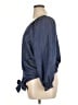 Ava James Blue Long Sleeve Blouse Size XL - photo 5