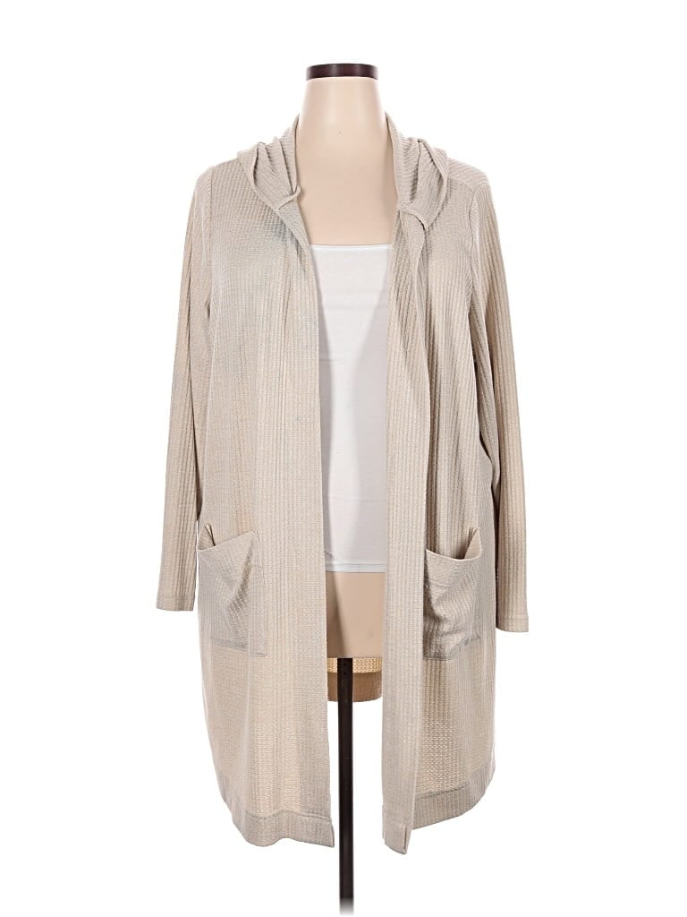 Pre-owned Evolution By Cyrus Cardigan Sweater In Brown