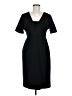 Evan Picone Solid Black Casual Dress Size 8 - photo 1