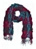 Just Be... 100% Polyester Burgundy Blue Scarf One size - photo 1