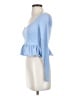 Forever 21 Blue Long Sleeve Top Size S - photo 5