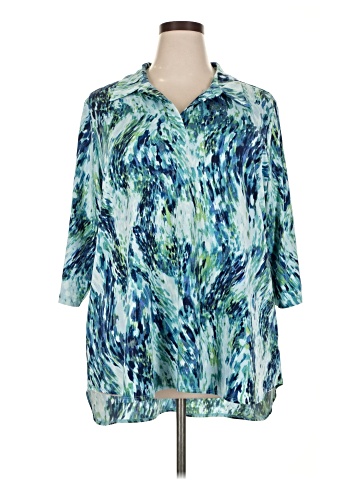 Women With Control 3/4 Sleeve Blouse (view 1)