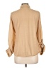 Love Potion 100% Polyester Polka Dots Tan Long Sleeve Blouse Size L - photo 2