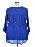 Spense Blue 3/4 Sleeve Blouse Size 3X - photo 2