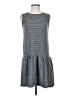 Artisan NY Stripes Gray Casual Dress Size XS - photo 1