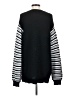 LOGO by Lori Goldstein 100% Polyester Stripes Black Cardigan Size S - photo 2