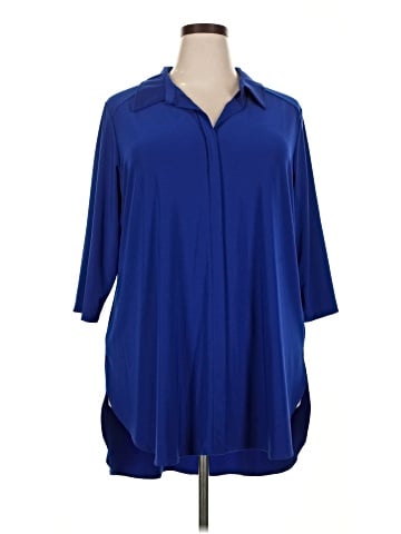 Women With Control 3/4 Sleeve Blouse (view 1)