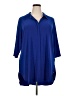 Women With Control Blue 3/4 Sleeve Blouse Size 2X (petite) - photo 1