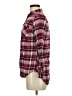 Merona 100% Cotton Plaid Red Long Sleeve Button-Down Shirt Size M - photo 5