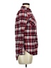 Merona 100% Cotton Plaid Red Long Sleeve Button-Down Shirt Size M - photo 4