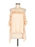Essue 100% Polyester Ivory 3/4 Sleeve Blouse Size L - photo 1
