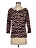 Ruby Rd. Black 3/4 Sleeve T-Shirt Size S (petite) - photo 1