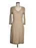 St. John Solid Tan Casual Dress Size 8 - photo 1