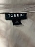 Torrid Silver Long Sleeve Blouse Size 2X Plus (2) - photo 4