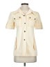 Tory Burch Ivory Short Sleeve Button-Down Shirt Size 00 - photo 1