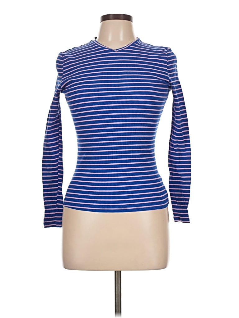Pre-owned Rhythm Long Sleeve Polo Shirt In Blue