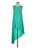 BCBGMAXAZRIA Solid Teal Casual Dress Size XXS - photo 1