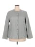 Alfred Dunner Houndstooth Gray Blazer Size 18 - photo 1