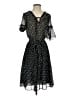 H&M 100% Polyester Stars Black Casual Dress Size 4 - photo 1