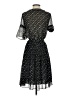 H&M 100% Polyester Stars Black Casual Dress Size 4 - photo 2