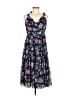 Sachin + Babi 100% Polyester Floral Blue Casual Dress Size 8 - photo 1