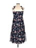 Sachin + Babi 100% Polyester Floral Blue Casual Dress Size 8 - photo 2