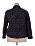 Basic Editions Paisley Purple 3/4 Sleeve Button-Down Shirt Size 2X - photo 2