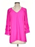 Crosby 100% Polyester Pink 3/4 Sleeve Blouse Size S - photo 1
