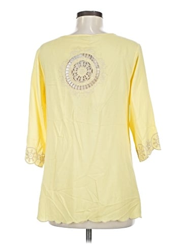 Solitaire 3/4 Sleeve Blouse (view 2)