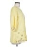 Solitaire 100% Rayon Yellow 3/4 Sleeve Blouse Size M - photo 4