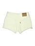 Levi's 100% Cotton White Ivory Denim Shorts Size 24 waist - photo 2