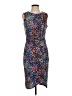 Donna Ricco Print Blue Cocktail Dress Size 4 - photo 1