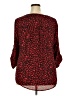 Torrid 100% Polyester Animal Print Red 3/4 Sleeve Blouse Size 2X Plus (2) - photo 2