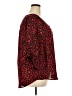 Torrid 100% Polyester Animal Print Red 3/4 Sleeve Blouse Size 2X Plus (2) - photo 4