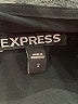 Express 100% Polyester Solid Black Romper Size 2 - photo 4