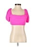 Unbranded Pink Short Sleeve Top Size L - photo 1