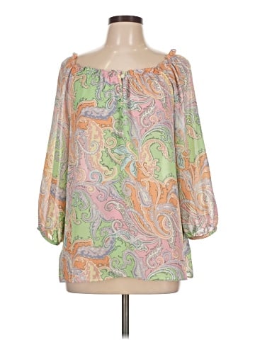 Chaps 3/4 Sleeve Blouse (view 1)