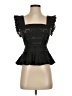 Anna Mason 100% Cotton Black Sleeveless Top Size UK 6 / US 2 - photo 1