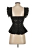 Anna Mason 100% Cotton Black Sleeveless Top Size UK 6 / US 2 - photo 2