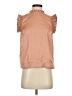 T Tahari 100% Polyester Tan Short Sleeve Top Size S - photo 1