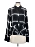 Cloth & Stone Plaid Black Long Sleeve Blouse Size S - photo 1