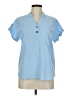 Unbranded Blue Short Sleeve Blouse Size M - photo 1