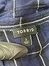 Torrid 100% Rayon Plaid Blue Long Sleeve Button-Down Shirt Size 2X Plus (2) - photo 7