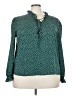 Shein Curve Teal Long Sleeve Blouse Size 3X - photo 1