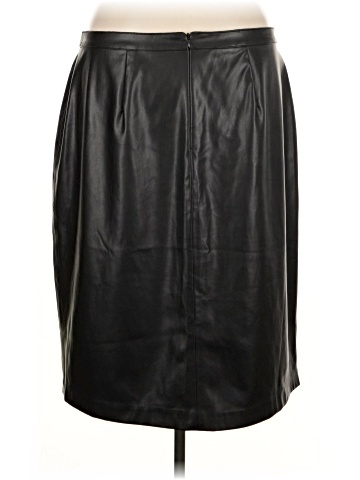 Halogen Faux Leather Skirt (view 2)