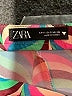 Zara Chevron-herringbone Teal Casual Pants Size S - photo 6